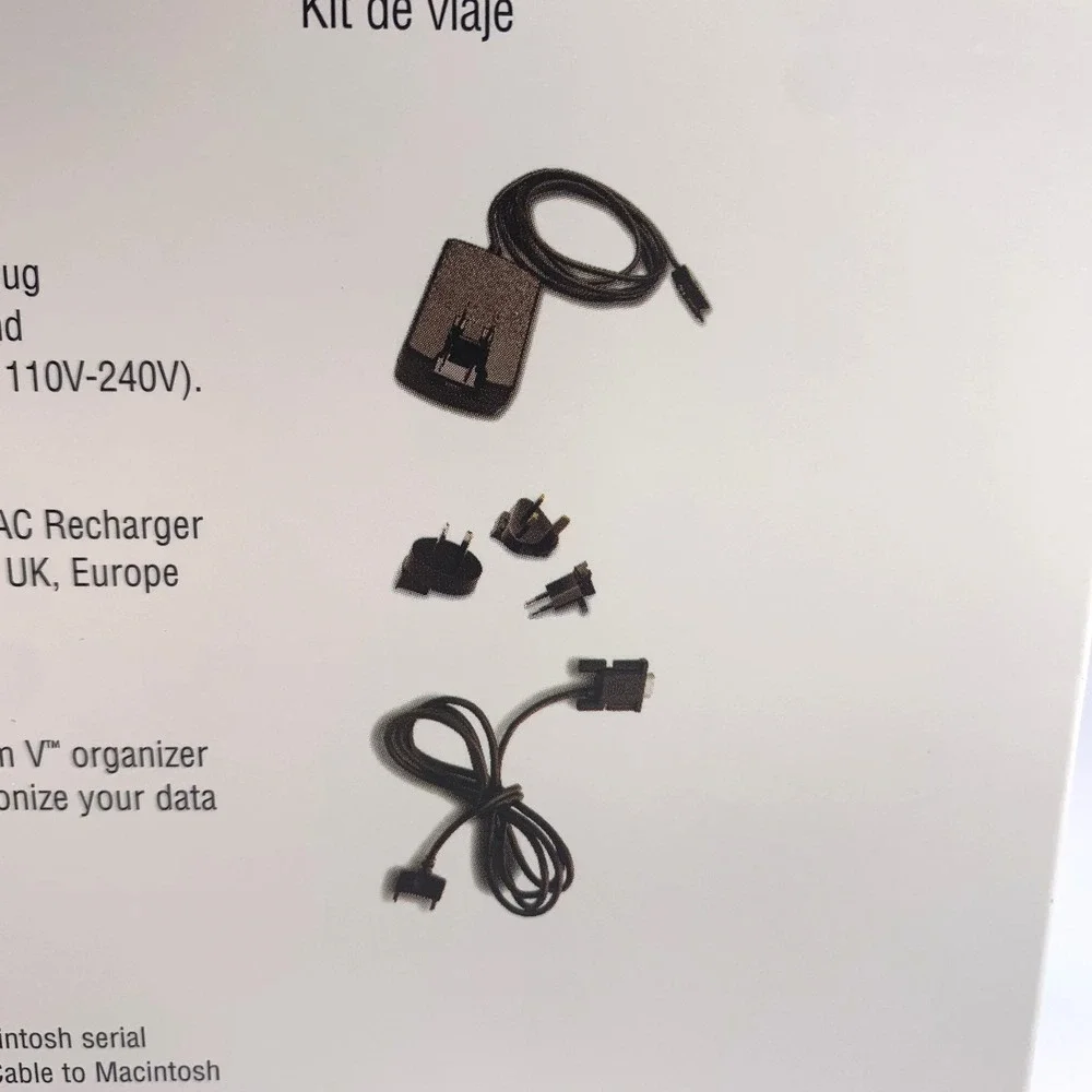 Palm V Connected Organizer Travel Kit PDA Accessories Set NIB New Vintage